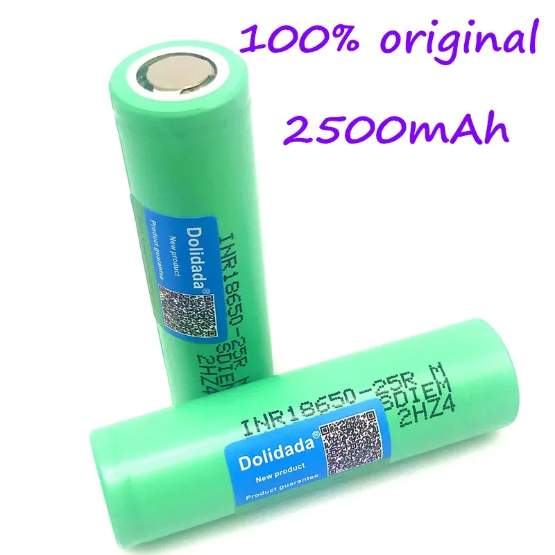 100%New Original Rechargeable Battery 3.6V 2500mah INR18650 Battery 25R 20A Lithium Battery Screwdriver Flashligh+Free Shipping
100%New Original Rechargeable Battery 3.6V 2500mah INR18650 Battery 25R 20A Lithium Battery Screwdriver Flashligh+Free Shipping