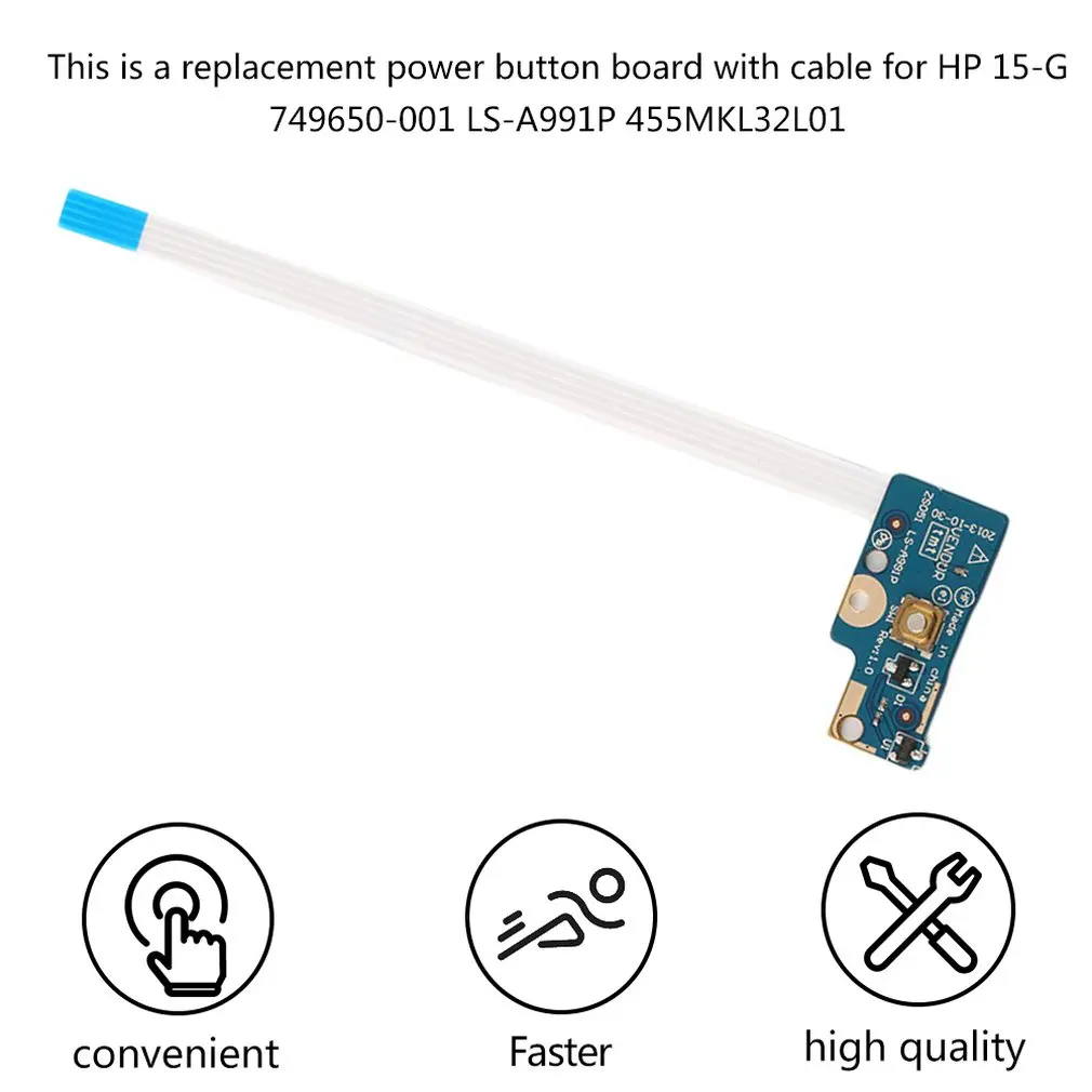 Hot Power Button Board with Cable for HP 15-G 749650-001 LS-A991P 455MKL32L01 Super Deals Repairing Accessories Fast Delivery
Hot Power Button Board with Cable for HP 15-G 749650-001 LS-A991P 455MKL32L01 Super Deals Repairing Accessories Fast Delivery
