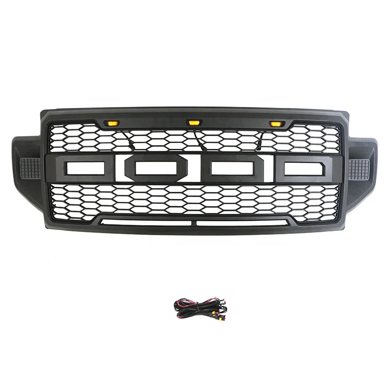 

Suitable for Ford F250 2021 2022 4x4 Off Road Auto Parts Other Exterior Accessories Front Grill Car Grille with Lights