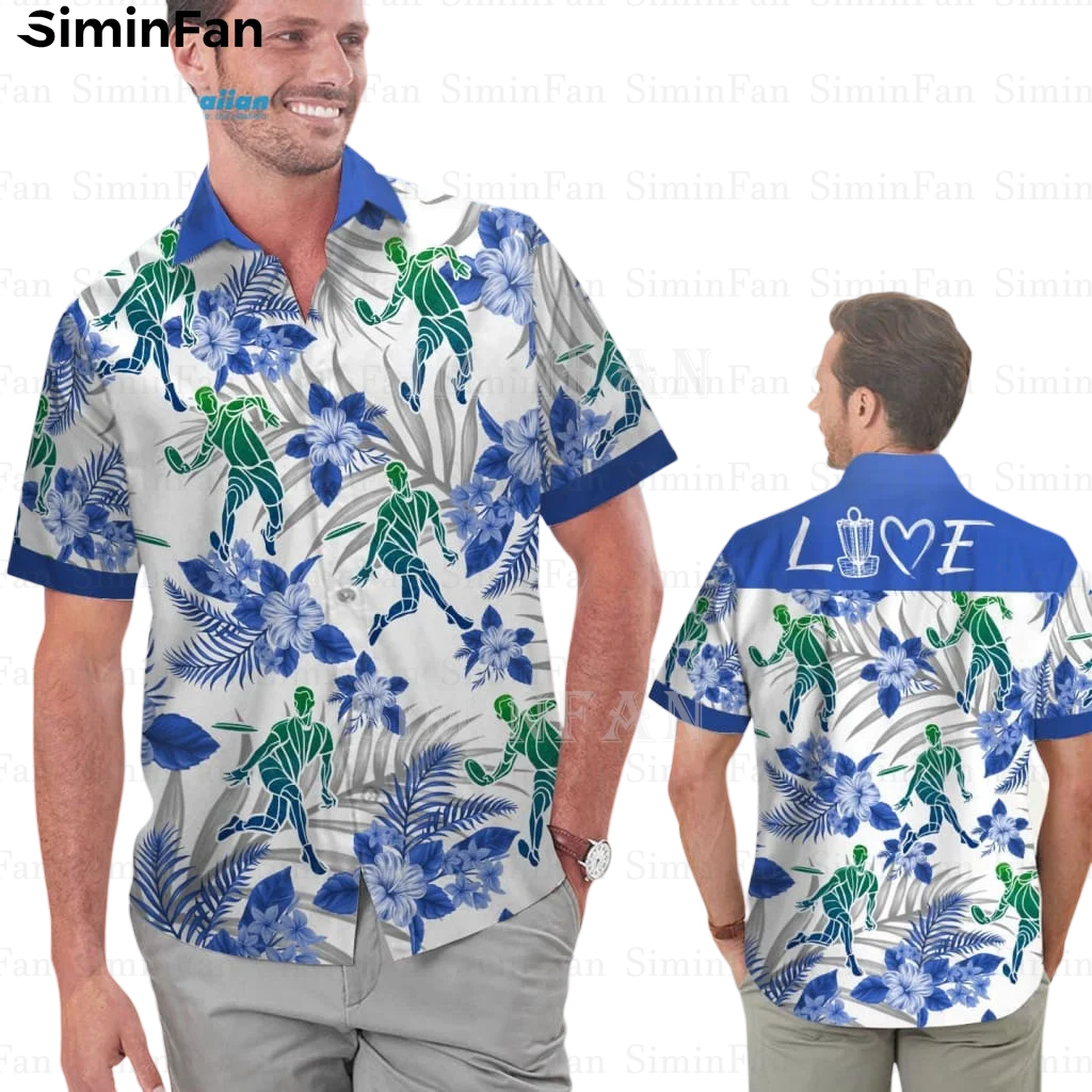 

DISC GOLF PLAYER 3D Printed Mens Hawaiian Aloha Shirts Male Luxury Camisa Summer Colorful Beach T-Shirt Unisex Retro Tee Top T1