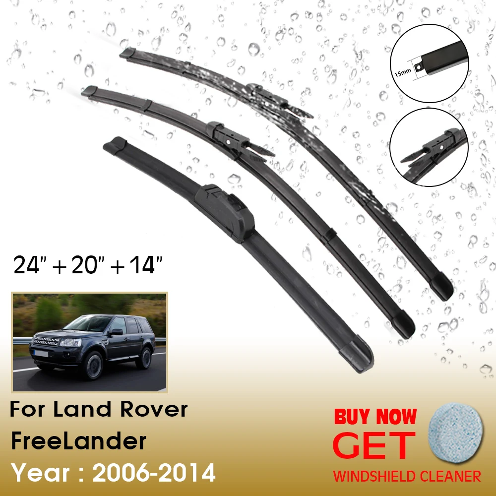 Car Wiper Blade For Land Rover FreeLander 2006-2014 Windshield Rubber Silicon Refill Front Window 24"+20"+14"Auto Accessories
Car Wiper Blade For Land Rover FreeLander 2006-2014 Windshield Rubber Silicon Refill Front Window 24"+20"+14"Auto Accessories