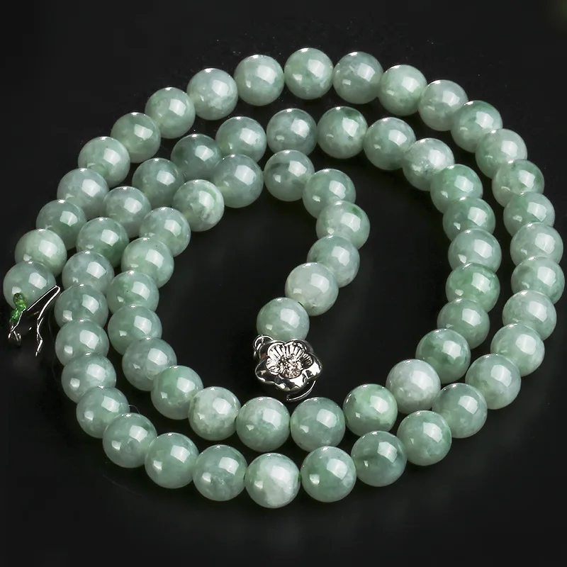 Natural Emerald Necklace Women's Sweater Chain Lanyard Floating Flower Jade Bead Ornament
Natural Emerald Necklace Women's Sweater Chain Lanyard Floating Flower Jade Bead Ornament
