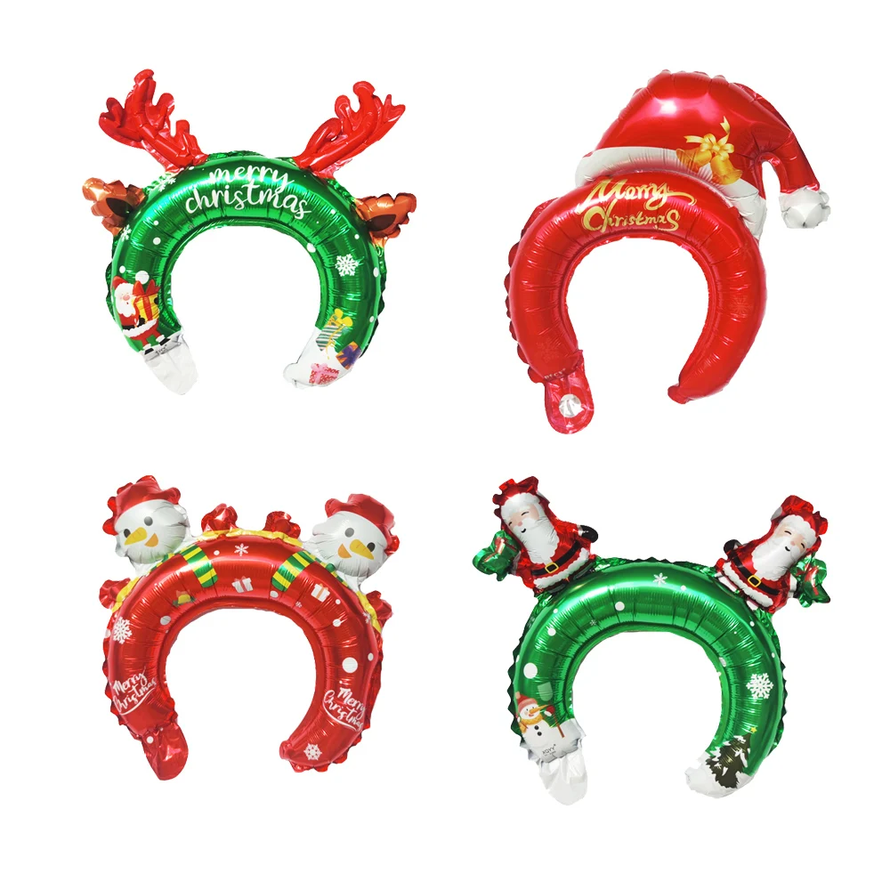4pcs Christmas Party Balloons Santa Claus Strike Stick Ballon Headband Hair Band Foil Balloon Happy New Year Christmas Decors
4pcs Christmas Party Balloons Santa Claus Strike Stick Ballon Headband Hair Band Foil Balloon Happy New Year Christmas Decors