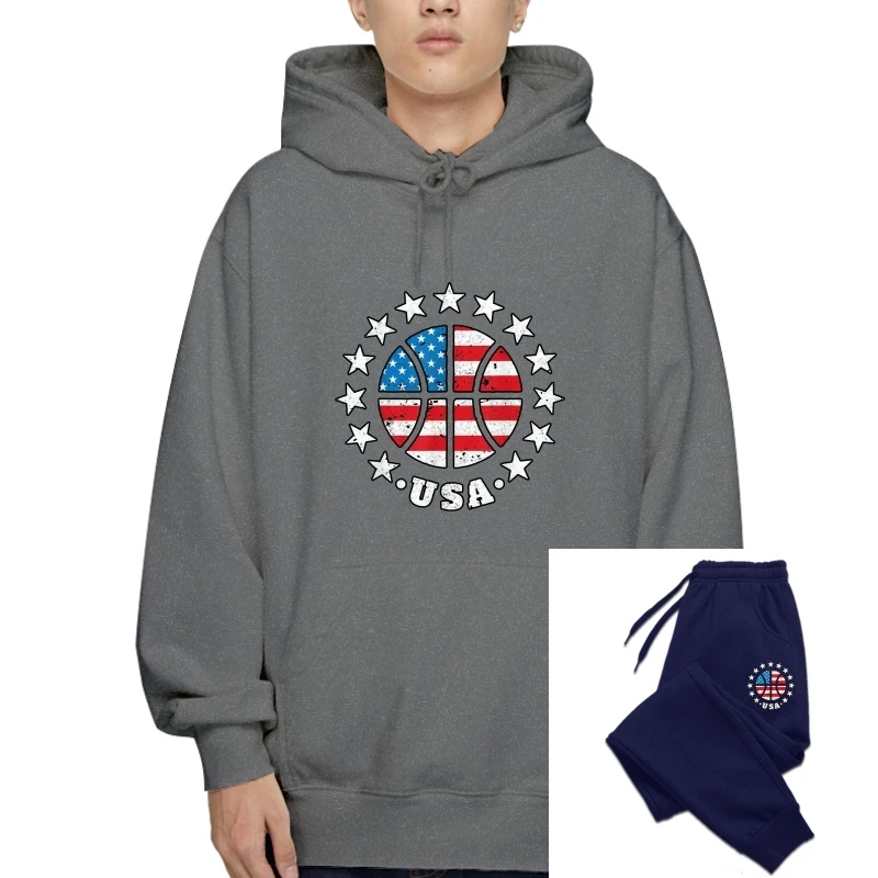 

Black Usa Basketball Flag 4Th Of July Independence Day Gift SweaHoody Sweatshirt Hoodie 100% Cotton Pure Cotton SweaHoody