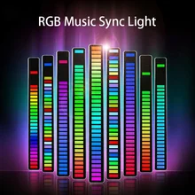 Colorful Sound Control Ambient Light 32 LED Strip Light RGB Voice-Activated Rhythm Ambient Light APP Control For Car USB Charge
Colorful Sound Control Ambient Light 32 LED Strip Light RGB Voice-Activated Rhythm Ambient Light APP Control For Car USB Charge