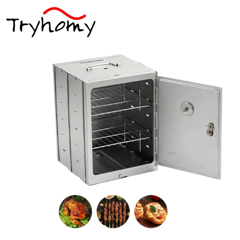Outdoor Folding Oven Camping Baking Smoker BBQ Grill Insulation Picnic Barbecue Stove Cookware Portable Stainless Steel Oven
Outdoor Folding Oven Camping Baking Smoker BBQ Grill Insulation Picnic Barbecue Stove Cookware Portable Stainless Steel Oven