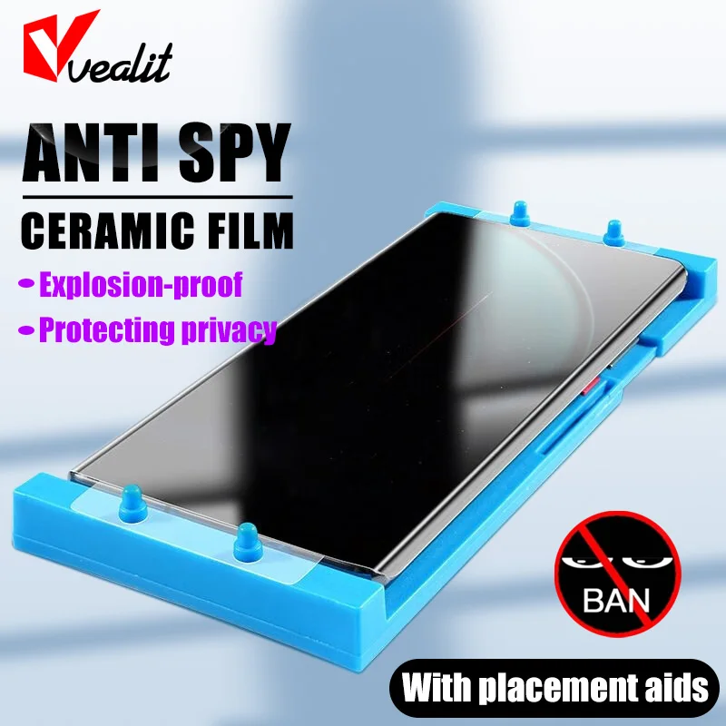 3D Curved Privacy Ceramic Soft Film For Vivo X100 X90 X80 X70 X60 Pro Anti Spy Screen Protector X90S S18 S17 S16 Pro not glass
3D Curved Privacy Ceramic Soft Film For Vivo X100 X90 X80 X70 X60 Pro Anti Spy Screen Protector X90S S18 S17 S16 Pro not glass