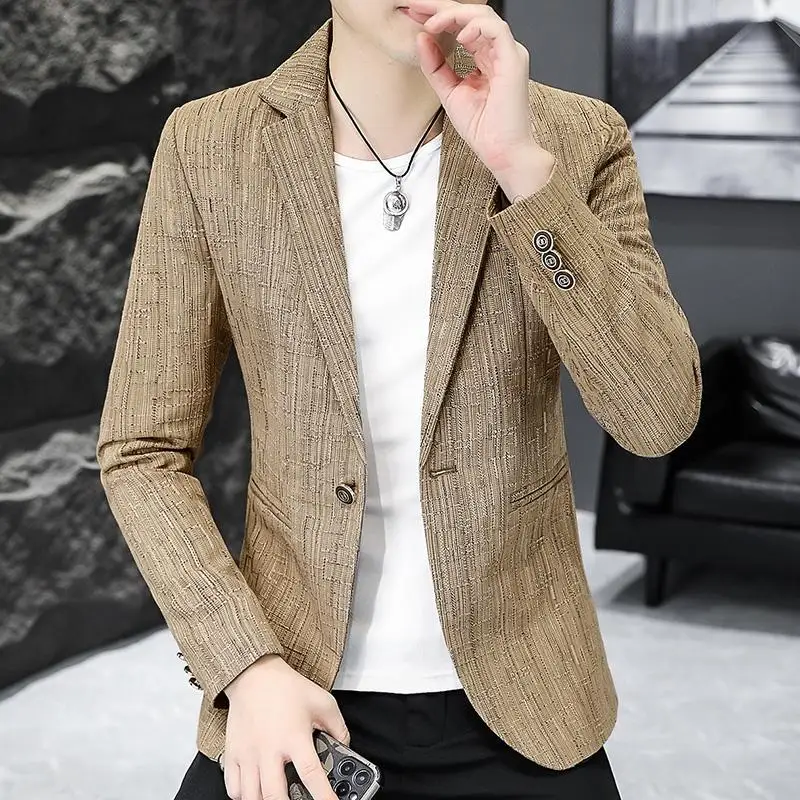 2023 High Quality Corduroy Suit Men Handsome Trend Youth Slim Suit Casual Polyester Four Seasons Blazers Single Breasted
2023 High Quality Corduroy Suit Men Handsome Trend Youth Slim Suit Casual Polyester Four Seasons Blazers Single Breasted