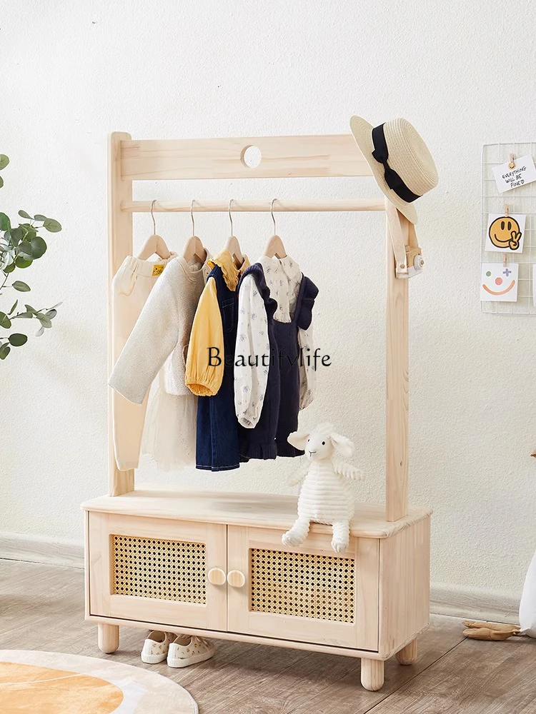 Solid Wood Coat and Hat Rack Floor Simple Wardrobe Household Multi-Functional Wardrobe Hanger Cabinet
Solid Wood Coat and Hat Rack Floor Simple Wardrobe Household Multi-Functional Wardrobe Hanger Cabinet