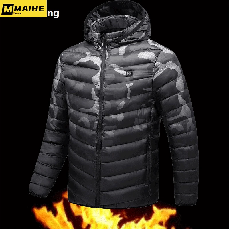 Men's Quilted Coats Husband Winter Jacket USB Heated Techwear Hooded Fleece Men Style Outerwear Warm Black Thermal Parkas Male
Men's Quilted Coats Husband Winter Jacket USB Heated Techwear Hooded Fleece Men Style Outerwear Warm Black Thermal Parkas Male
