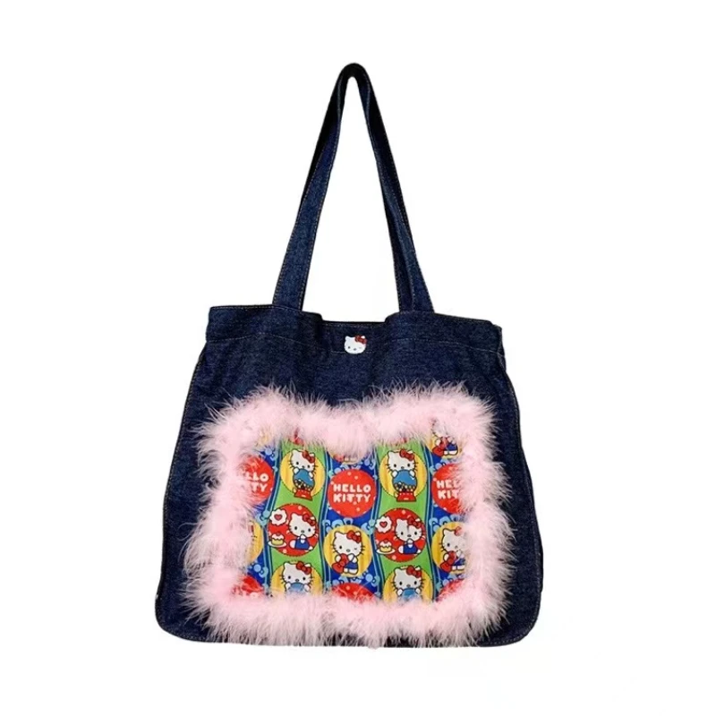 2023 New Kawaii Hello Kitty Y2K Bag Tote Bag Shoulder Handbag Large Capacity Jean Bags Shopping Bag for Girls Students Women
2023 New Kawaii Hello Kitty Y2K Bag Tote Bag Shoulder Handbag Large Capacity Jean Bags Shopping Bag for Girls Students Women
