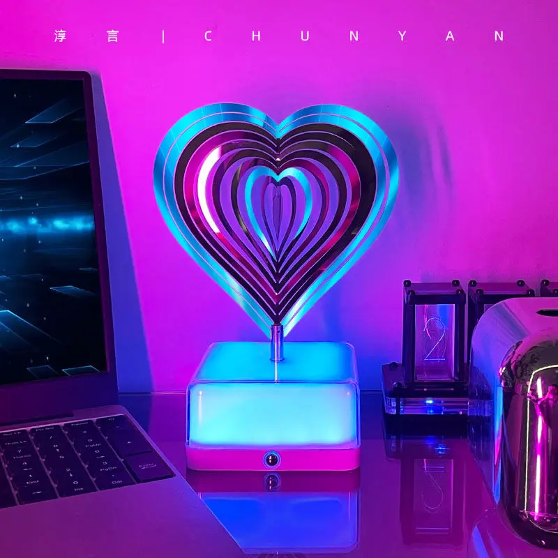 Night Light 3D Rotating Atmosphere Light Desktop Table Lamp Decorative Ornaments Rechargeable Night Light
Night Light 3D Rotating Atmosphere Light Desktop Table Lamp Decorative Ornaments Rechargeable Night Light