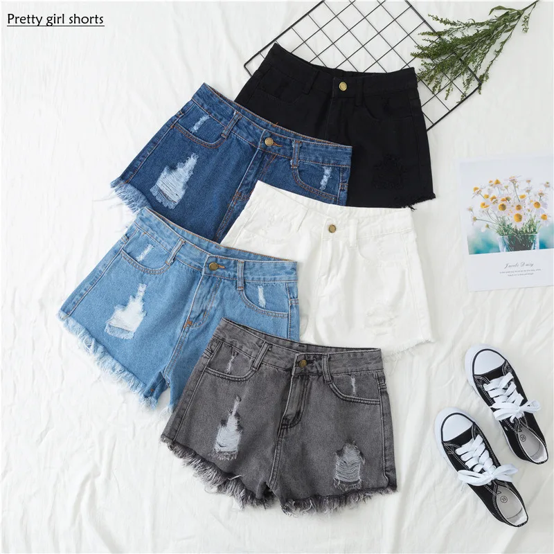 

Women 2024 New Wide Legs 5XL Denim Shorts Women's High Waist Loose Large Size Show Outwear A-line Hot Pants Short Women's Shorts