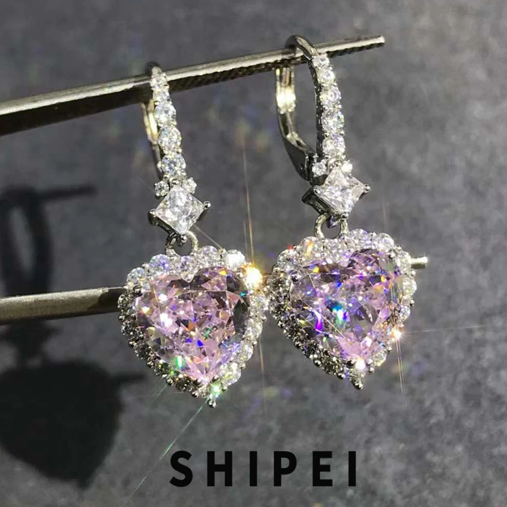 SHIPEI 925 пробы Серебряный 2CT VVS 3EX розовые сапфировые цитриновые драгоценные камни для свадебной вечеринки ювелирные изделия Висячие Серьги
SHIPEI 925 пробы Серебряный 2CT VVS 3EX розовые сапфировые цитриновые драгоценные камни для свадебной вечеринки ювелирные изделия Висячие Серьги