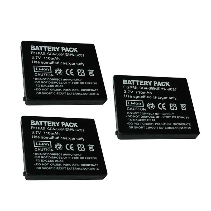 

Banggood 3.7V 710mAh CGA-S004 CGA-S004E Camera Battery For Panasonic LUMIX DMC-FX7 DMC-FX2 FX2S FX7 FX7EG FX7W DMW-BCB7 FX2GN