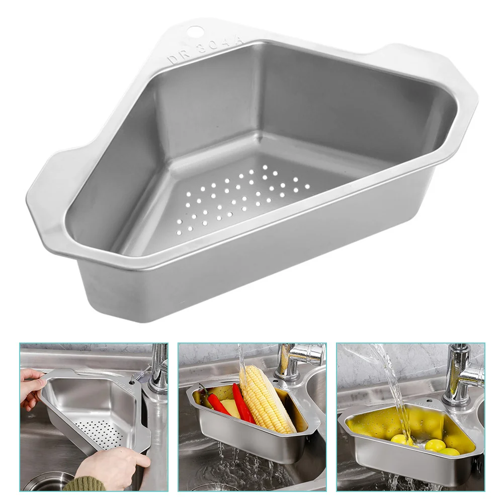 Sink Mesh Filter Triangle Drain Basket Kitchen Supply Triangular Sink Filter Corner Strainer Draining Fruits
Sink Mesh Filter Triangle Drain Basket Kitchen Supply Triangular Sink Filter Corner Strainer Draining Fruits