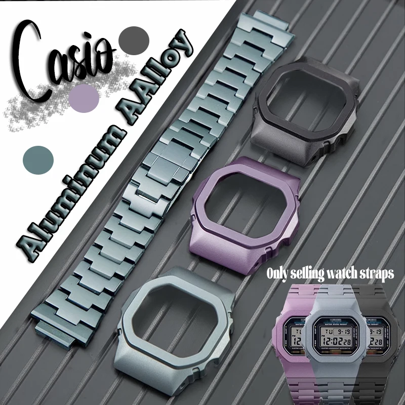 

Modification Watchband Bezel Set For Casio G-SHOCK DW5600/DW-B5600/5700 DW-5600 GW-5600 GW-B5600 Metal Aluminum Alloy Strap Case