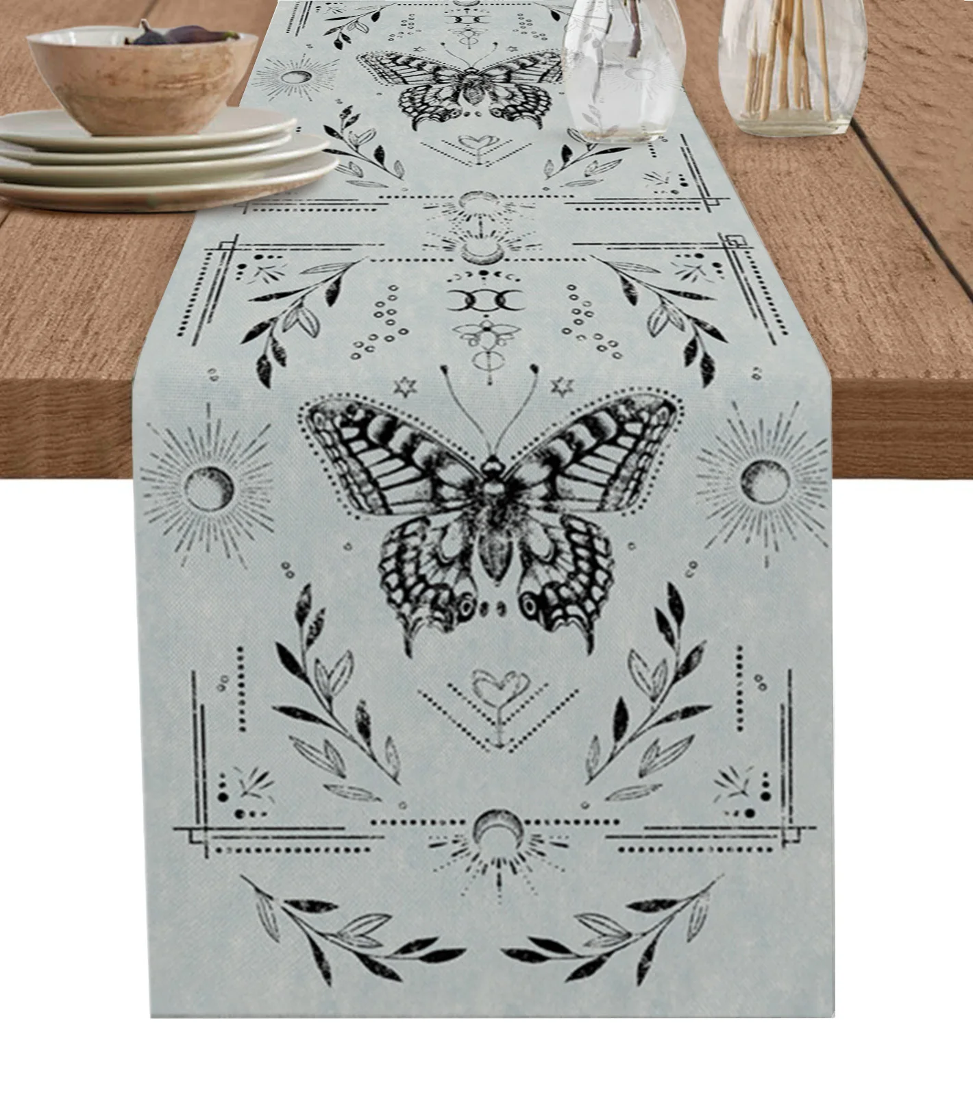 Sun Flower Butterfly Lines Table Runners Wedding Table Decoration for Kitchen Decor Home Party Table Runner
Sun Flower Butterfly Lines Table Runners Wedding Table Decoration for Kitchen Decor Home Party Table Runner