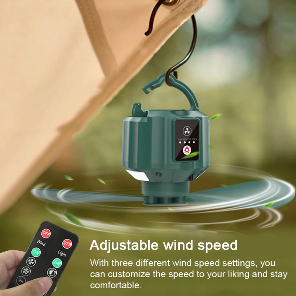 Outdoor Camping Hiking Tent Multifunction USB Rechargeable Fan Portable Detachable Hung Fan with Light for Campinig Picnic Tent
Outdoor Camping Hiking Tent Multifunction USB Rechargeable Fan Portable Detachable Hung Fan with Light for Campinig Picnic Tent