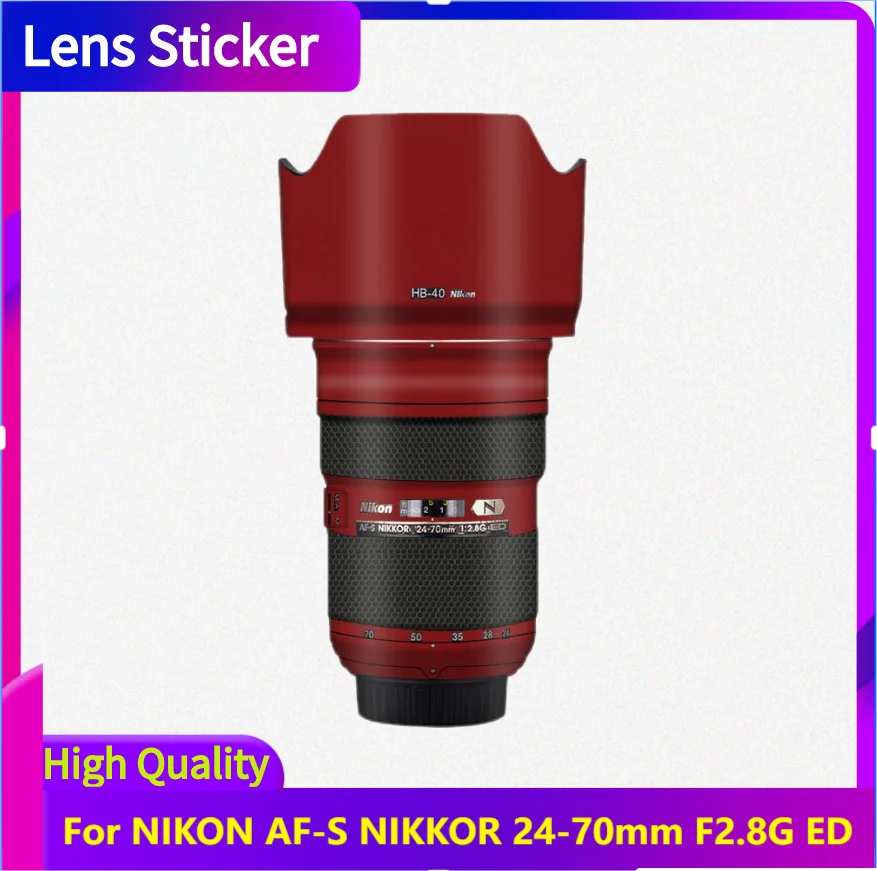 

For NIKON AF-S NIKKOR 24-70mm F2.8G ED Lens Sticker Protective Skin Decal Vinyl Wrap Film Anti-Scratch Protector Coat 24-70 2.8
