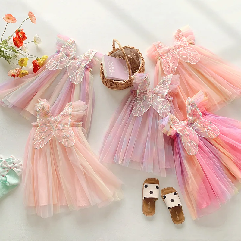 Ins Summer Sleeveless Children's Mess Dress 3D Butterfly Baby Girls Cotton Dresses Kids Girls Princess Dress For Beach Holiday
Ins Summer Sleeveless Children's Mess Dress 3D Butterfly Baby Girls Cotton Dresses Kids Girls Princess Dress For Beach Holiday