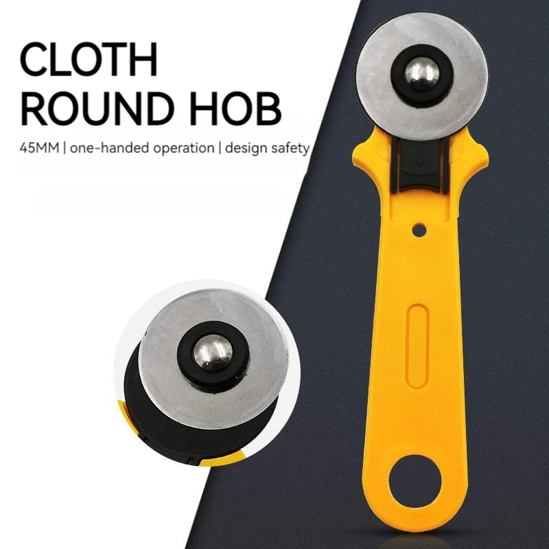 45mm Patchwork Roller Wheel Round Knife Cloth Cutting Knife Leather Craft Circular Cut Rotary Cutter Blade DIY Sewing Tools
45mm Patchwork Roller Wheel Round Knife Cloth Cutting Knife Leather Craft Circular Cut Rotary Cutter Blade DIY Sewing Tools