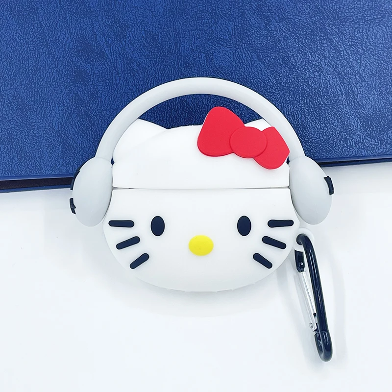 

Cartoon Bluetooth Earphone 3D Silicone Case For Airpods 1/2/3/Pro Protective Cover Cute Kitty Cat Headset Cases For Airpods Pro2