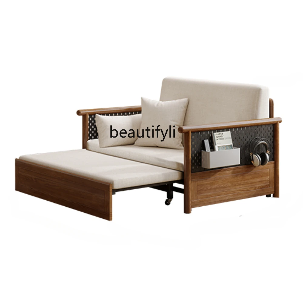 Living Room Simple Multi-Functional Pull-out Telescopic Bed for Folding Two Solid Wood Sofa Beds
Living Room Simple Multi-Functional Pull-out Telescopic Bed for Folding Two Solid Wood Sofa Beds