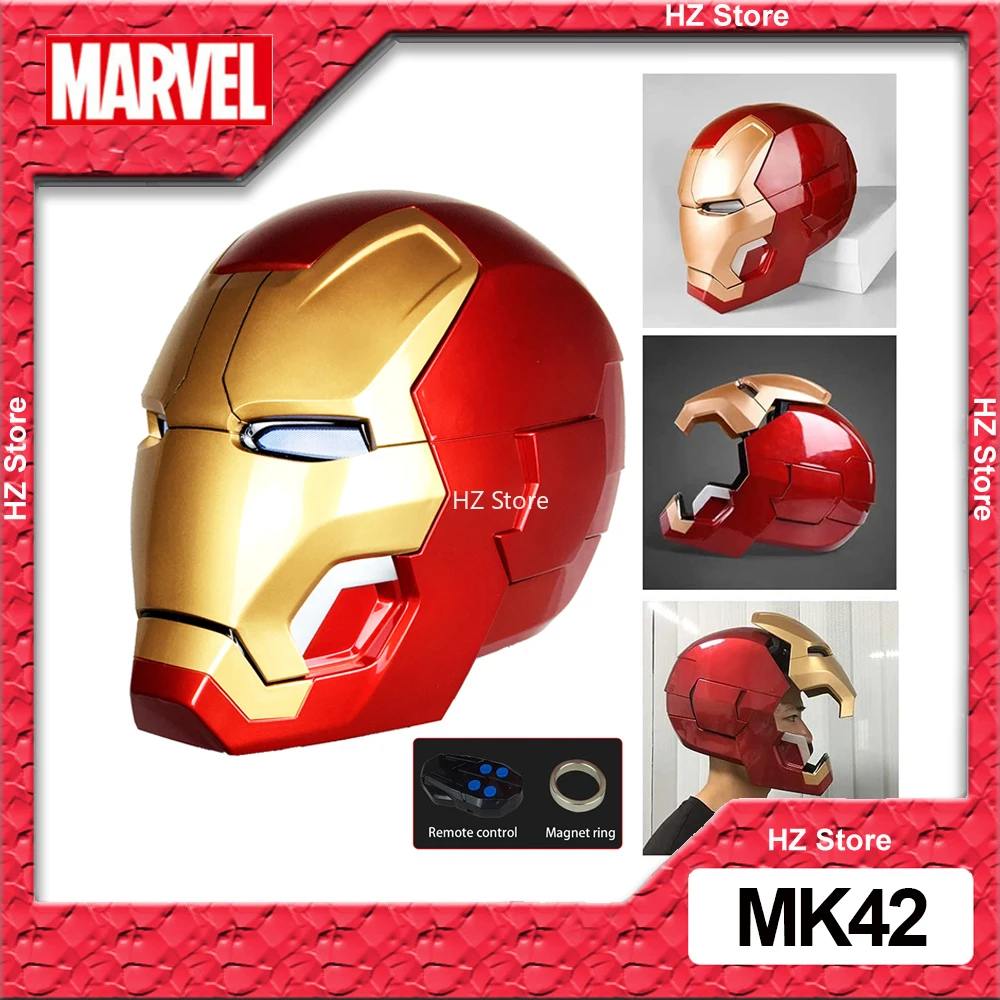 Marvel 1:1 MK42 Iron Man Electronic Helmet with Remote Control Ironman Cosplay Superhero Mask for Halloween Birthday Gift
Marvel 1:1 MK42 Iron Man Electronic Helmet with Remote Control Ironman Cosplay Superhero Mask for Halloween Birthday Gift