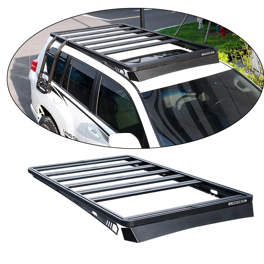 Universal car rack roof 4X4 Aluminium black Cargo Carrier Basket Roof Rack for Toyota LC200 LC79 LC150
Universal car rack roof 4X4 Aluminium black Cargo Carrier Basket Roof Rack for Toyota LC200 LC79 LC150