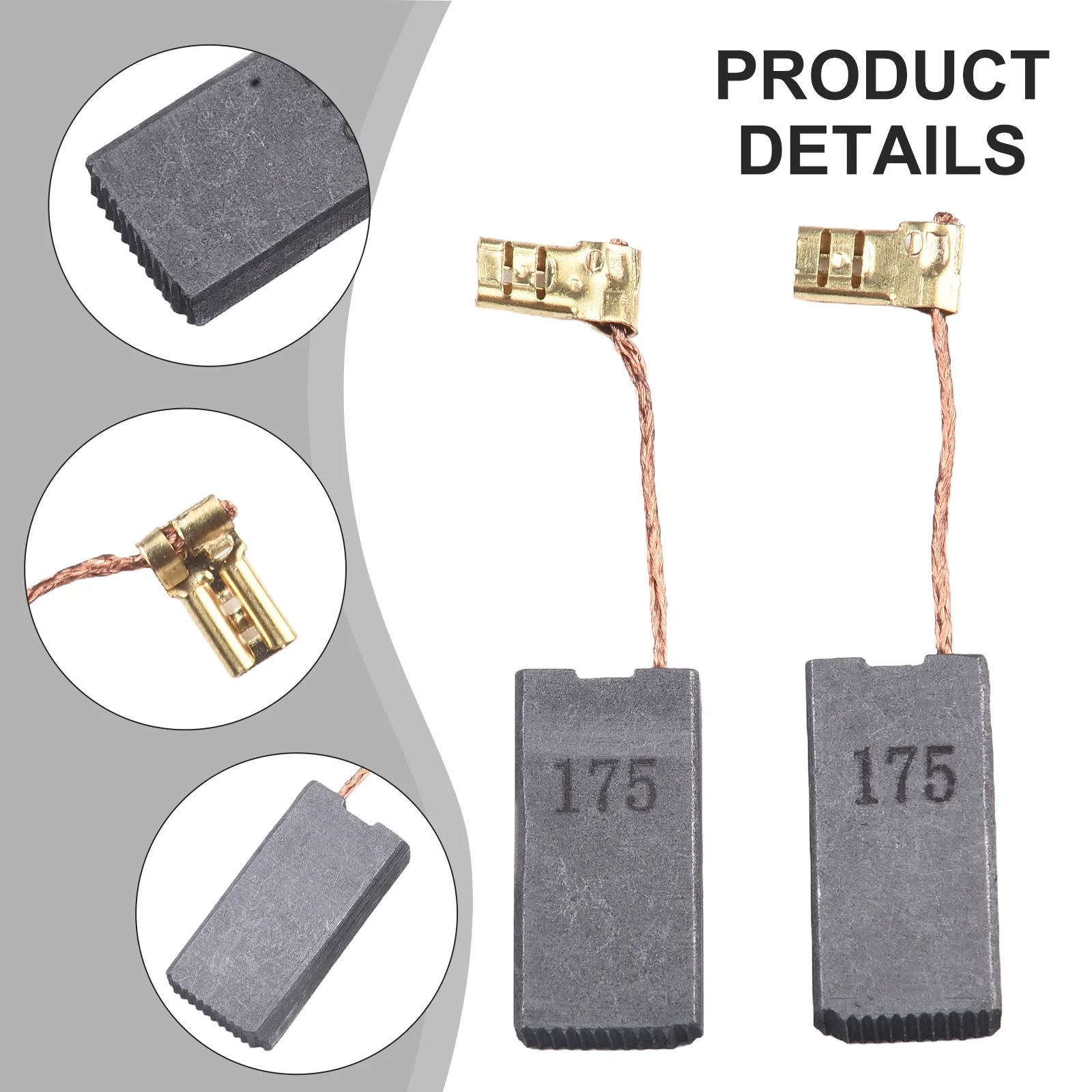 2Pcs Carbon Brushes Set With Auto-Stop For CB175 HR5210C HR4510C HM1214C HM1317CB Carbon Brush Replacement Part
2Pcs Carbon Brushes Set With Auto-Stop For CB175 HR5210C HR4510C HM1214C HM1317CB Carbon Brush Replacement Part