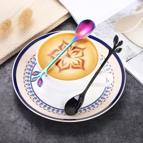 4PCS Stainless Steel Coffee Stirring Spoon Fruit fork Teaspoon Bar Tableware Creative Branch Leaves Spoon/Fork
4PCS Stainless Steel Coffee Stirring Spoon Fruit fork Teaspoon Bar Tableware Creative Branch Leaves Spoon/Fork