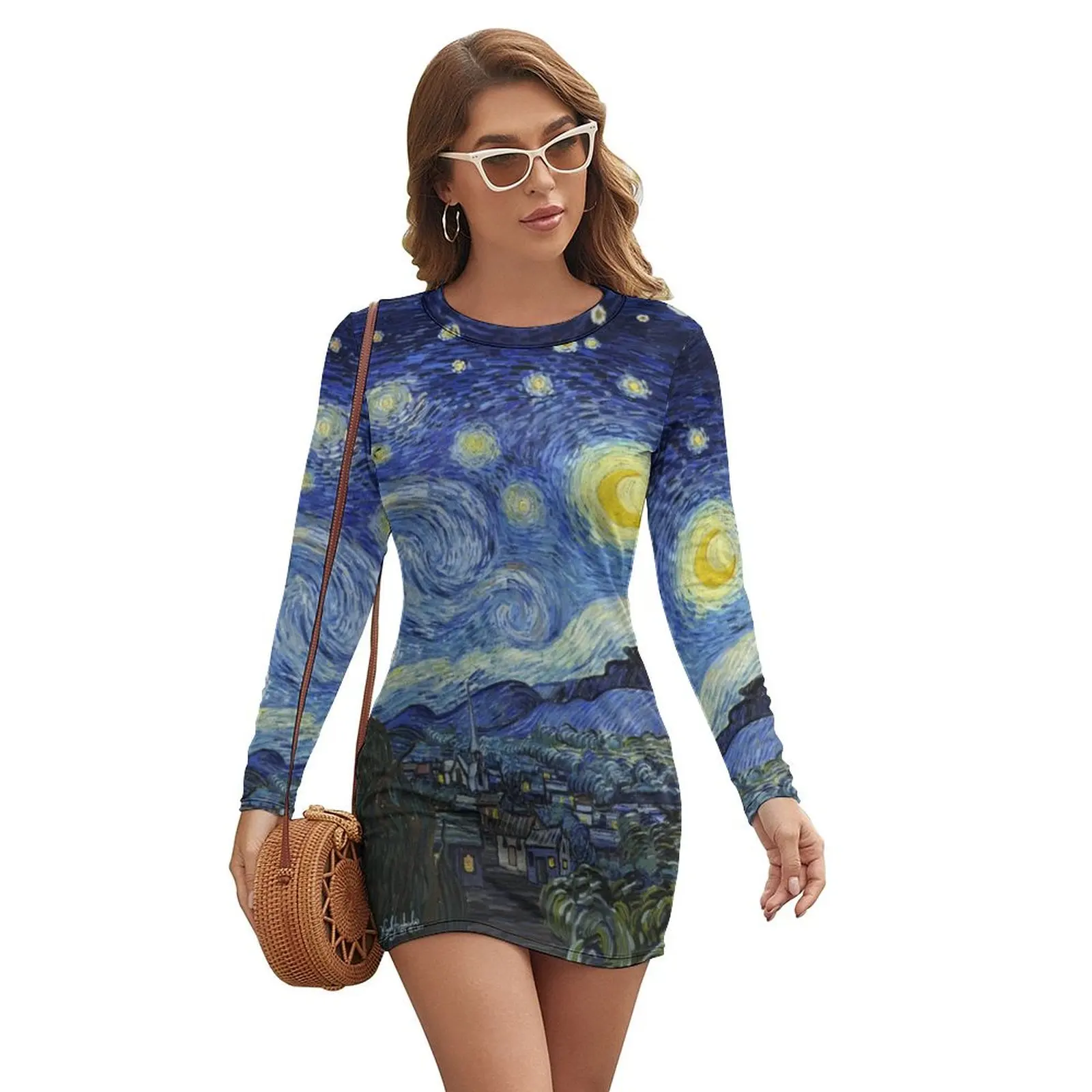 The Starry Night Panorama Long-sleeved Dress Party dresses beach dresses Evening gown dresses ladies 2024 summer
The Starry Night Panorama Long-sleeved Dress Party dresses beach dresses Evening gown dresses ladies 2024 summer