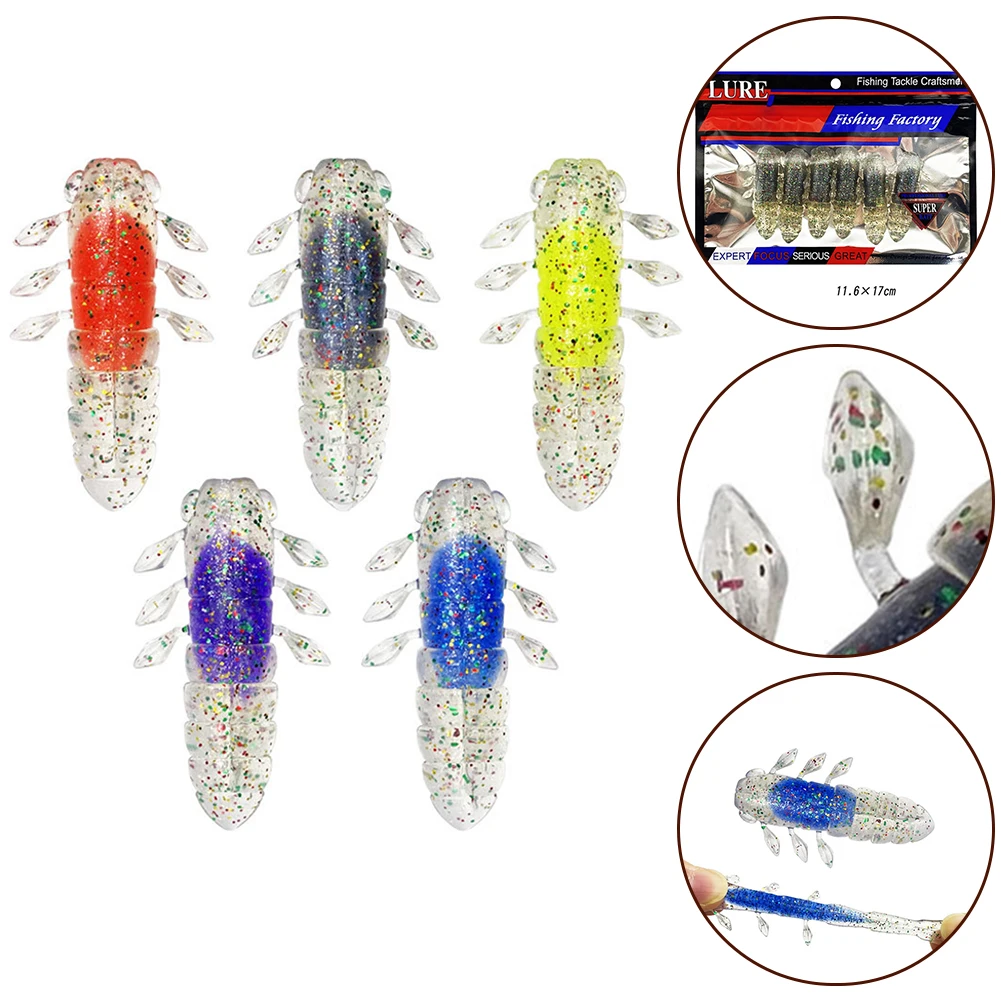 6pcs Cicada Wing Bionic Insect Fishing Lure Artificial Silicone Bait Simulated Fishing Lure Reflective Effect Of Fish Scales
6pcs Cicada Wing Bionic Insect Fishing Lure Artificial Silicone Bait Simulated Fishing Lure Reflective Effect Of Fish Scales