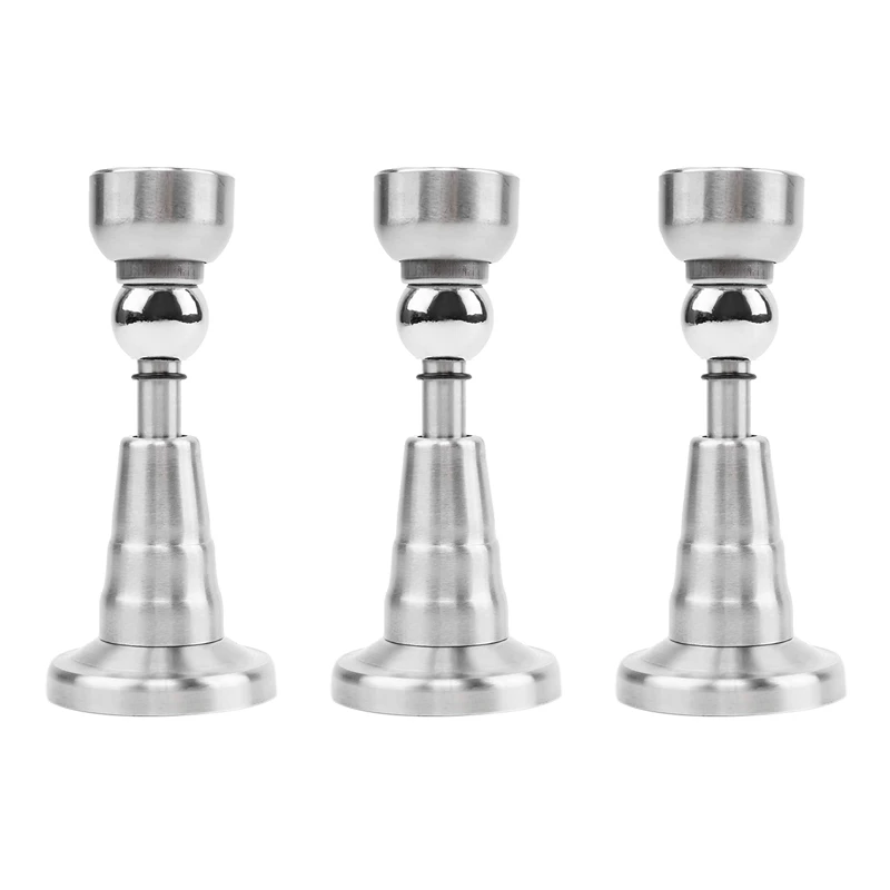 3X Magnetic Door Stop With Soft-Catch - Stainless Steel Brushed Magnetic Stopper, Chrome Heavy Duty Magnet
3X Magnetic Door Stop With Soft-Catch - Stainless Steel Brushed Magnetic Stopper, Chrome Heavy Duty Magnet