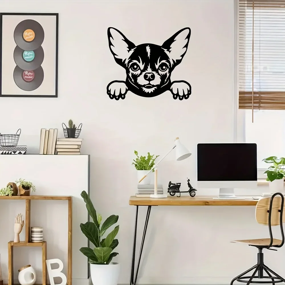 Chihuahua Metal Wall Decoration, Pet Dog Metal Sign, Metal Artwork, Scene Decoration, Suitable for Home Kitchen Wall Decoration
Chihuahua Metal Wall Decoration, Pet Dog Metal Sign, Metal Artwork, Scene Decoration, Suitable for Home Kitchen Wall Decoration