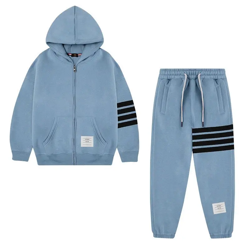 TB four bar zipper hoodie with Korean style set baby two-piece set fashionable and trendy two-piece set light luxury style
TB four bar zipper hoodie with Korean style set baby two-piece set fashionable and trendy two-piece set light luxury style