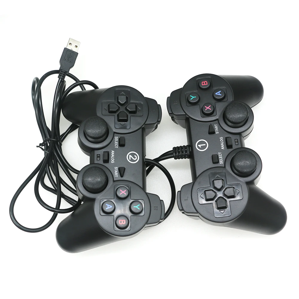 

Double Player Joypad USB2.0 Wired Gamepad For 3D Pandora Box Video Arcade Game Machine PC Computer Controller Handle