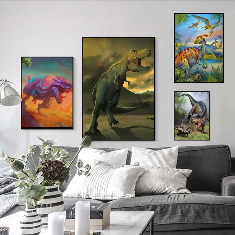 Dinosaur art paint Poster Self-adhesive Art Poster Retro Kraft Paper Sticker DIY Room Bar Cafe Vintage Decorative Painting
Dinosaur art paint Poster Self-adhesive Art Poster Retro Kraft Paper Sticker DIY Room Bar Cafe Vintage Decorative Painting