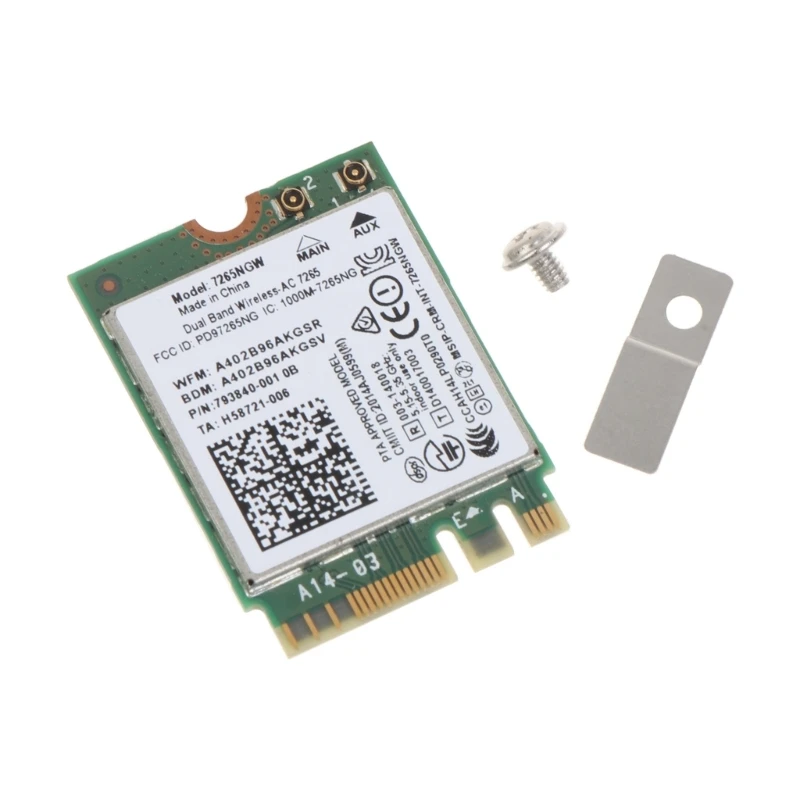 DualBand Wireless-AC 7265 7265NGW WLAN Half Mini Pci-e Wi-Fi WLAN-карта для 7 P9JB
DualBand Wireless-AC 7265 7265NGW WLAN Half Mini Pci-e Wi-Fi WLAN-карта для 7 P9JB