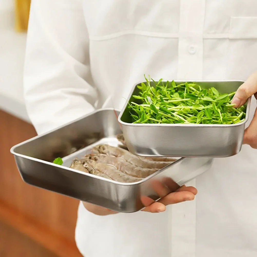 1pcs Stainless Steel Refrigerator Food Storage Box With Plastic Lid Prepare Food Freshness Preservation Box Picnic Box
1pcs Stainless Steel Refrigerator Food Storage Box With Plastic Lid Prepare Food Freshness Preservation Box Picnic Box
