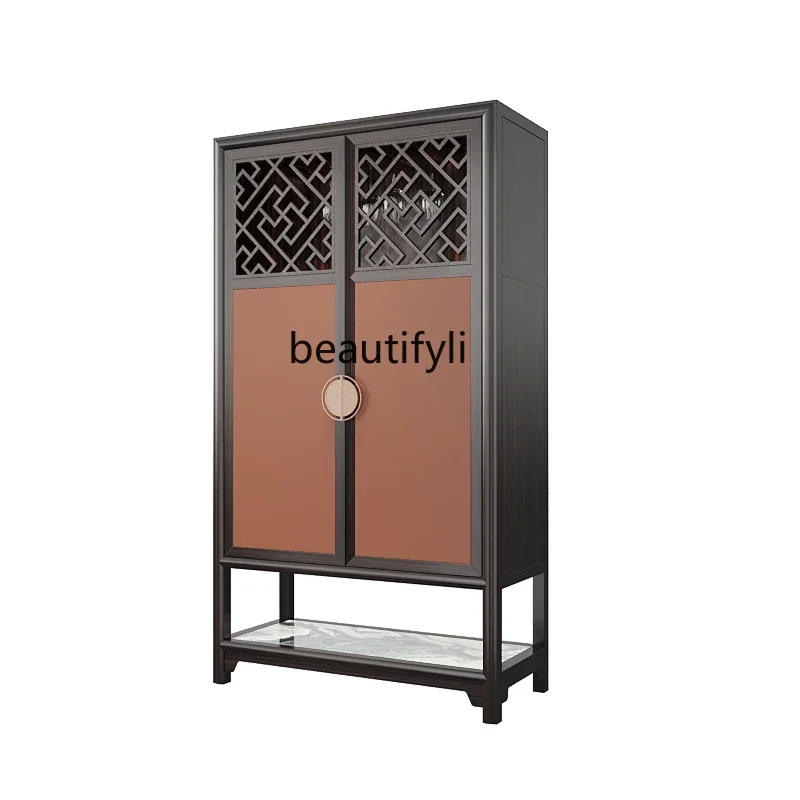 New Chinese Multi-Functional Locker Solid Wood Double Door Wine Cooler Italian Minimalist Sideboard Display Cabinet
New Chinese Multi-Functional Locker Solid Wood Double Door Wine Cooler Italian Minimalist Sideboard Display Cabinet
