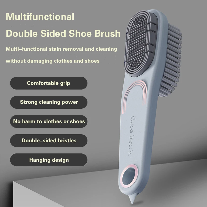 New Double-sided Shoe Brush Non-slip Silicon Brush Multifunctional Snow Boots Suede Clothing Pants Leather Care Cleaning Brush
New Double-sided Shoe Brush Non-slip Silicon Brush Multifunctional Snow Boots Suede Clothing Pants Leather Care Cleaning Brush