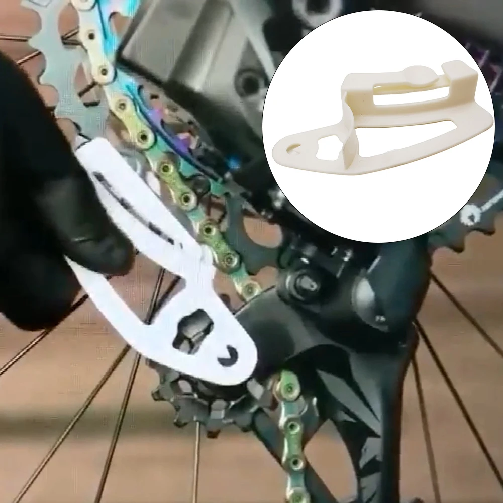 White ABS Rear Derailleur Chain Gap Adjustment Gauge For SRAM Eagle XX1 GX NX 12-Speed Accurate Bike Maintenance Essential Tool
White ABS Rear Derailleur Chain Gap Adjustment Gauge For SRAM Eagle XX1 GX NX 12-Speed Accurate Bike Maintenance Essential Tool