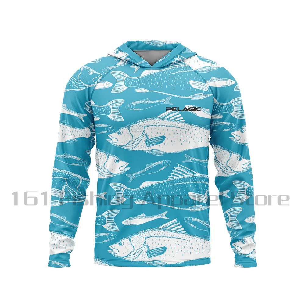 

Мужская рыболовная рубашка pelagic с капюшоном, одежда для рыбалки с длинным рукавом, футболка для рыбалки с УФ-защитой, рубашка для рыбалки, одежда для рыбалки