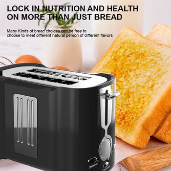 가정용 자동 소형 스테인리스 스틸 2 슬라이스 토스터기, 토스터기 아침 식사 기계