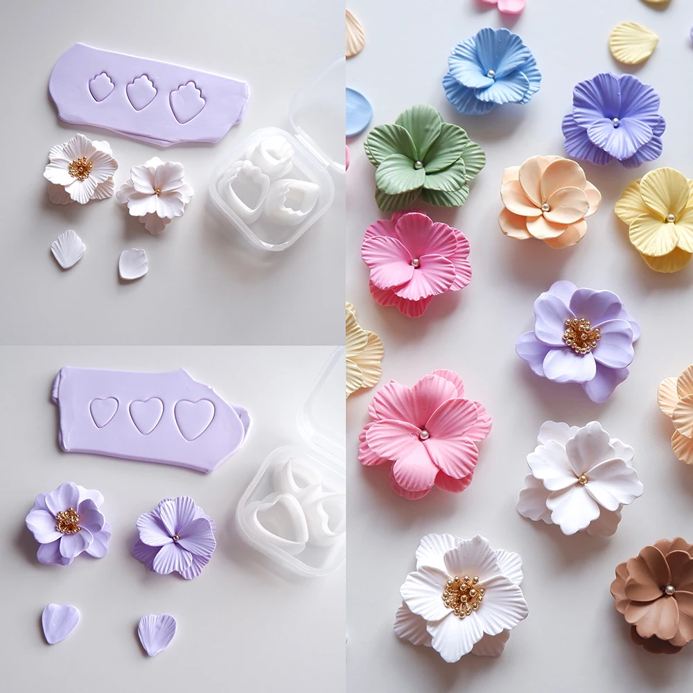 11 Types Petal Making Polymer Clay Cutter Tools Handmade Mini Flower Soft Pottery Molds DIY Jewelry Pendant Earrings Mold
11 Types Petal Making Polymer Clay Cutter Tools Handmade Mini Flower Soft Pottery Molds DIY Jewelry Pendant Earrings Mold