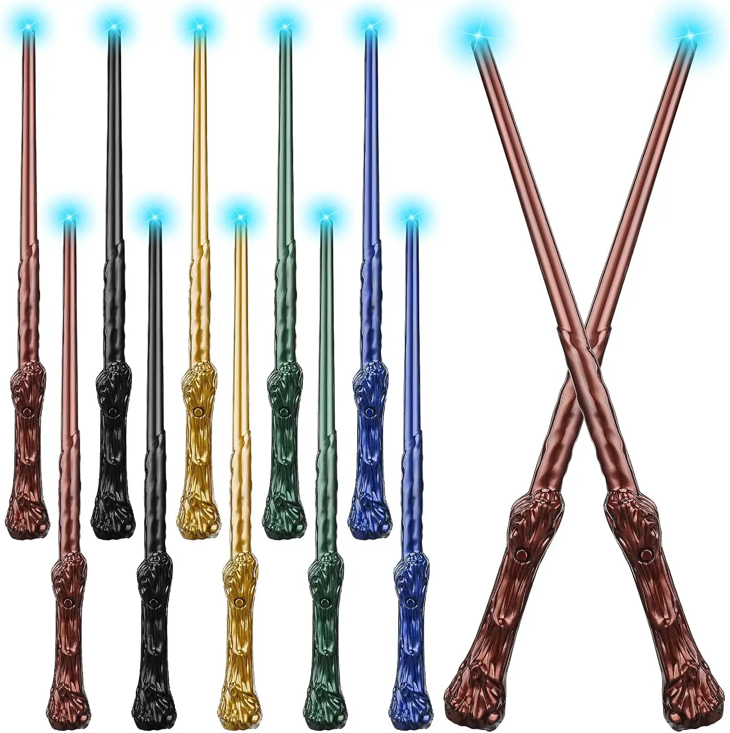 10/20PCS Magic Wizard Wands Sound Illuminating Toy Wand 14.6 Inch Witch Wand for Kids Halloween Birthday Gifts Cosplay Party
10/20PCS Magic Wizard Wands Sound Illuminating Toy Wand 14.6 Inch Witch Wand for Kids Halloween Birthday Gifts Cosplay Party