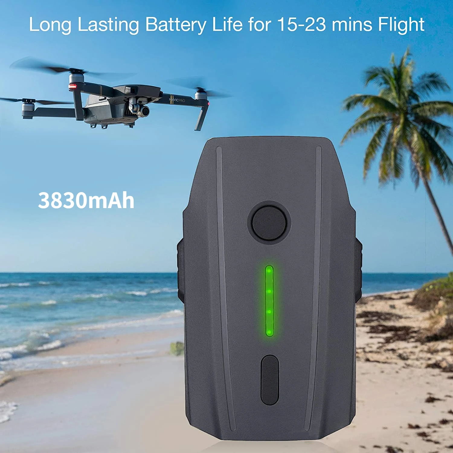 Newest Mavic Pro Battery 3830mAh Battery Replacement for 11.4V DJI Mavic Pro,DJI Mavic Pro Platinum,DJI Mavic Pro White
Newest Mavic Pro Battery 3830mAh Battery Replacement for 11.4V DJI Mavic Pro,DJI Mavic Pro Platinum,DJI Mavic Pro White