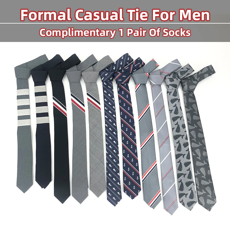 

TB Men‘s Tie Classic Korea Fashion Wool High Quality Tie Men Women Business Suit Necktie Luxury Brand Gift TB Ties For Men
